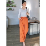 QUẦN TÂY NỮ ỐNG SUÔNG LƯNG CAO