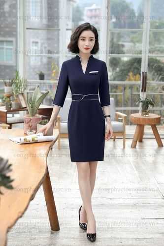 may đầm đồng phục