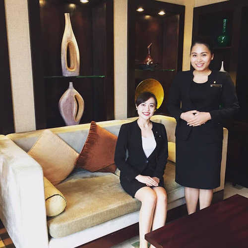 may váy đồng phục